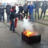 Einsatz unterschiedlicher Feuerlöscher