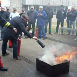 Einsatz unterschiedlicher Feuerlöscher