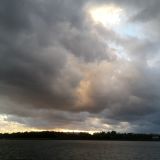 Das Unwetter ist durch, der Himmel klart langsam auf