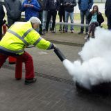 Einsatz unterschiedlicher Feuerlöscher