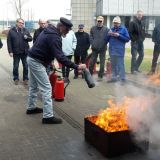 Einsatz unterschiedlicher Feuerlöscher