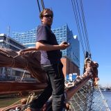Ausfahrt aus dem Sandtorhafen