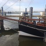 Ausdocken nach Arbeiten am Unterwasserschiff