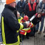 Abschuss einer Rettungsleine